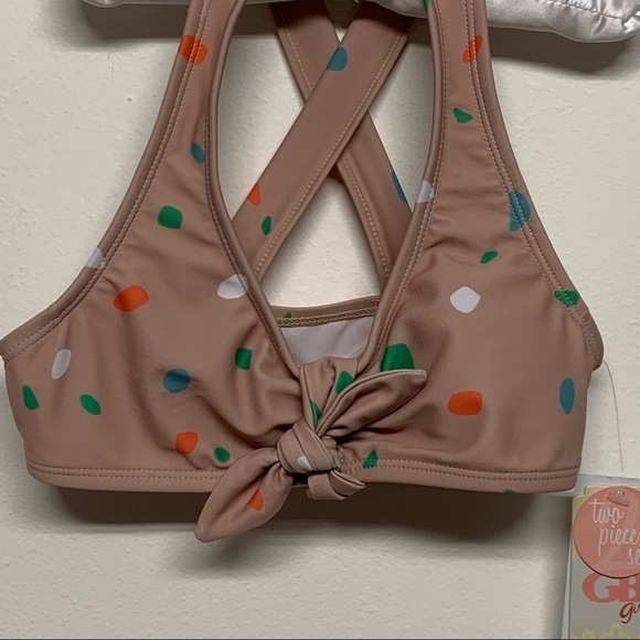 GB Girls | Girls Size 7| Polka Dot Bikini Swim Top NWT - Picture 3 of 8